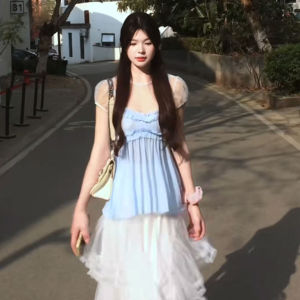 CHANGTONG | Youthful and Gentle Style Summer Outfit Set