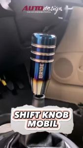 BRID3 Gear Shift Knob Mobil Burn Tip Blue Stainless Steel 19cm 13cm dan 18cm Best Quality