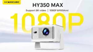MAGCUBIC | Magcubic Portable Projector HY350Max Android 14 900ANSI Projector Auto Focus 8K Native 1080P With Wifi6 BT5.4 for Movie Outdoor