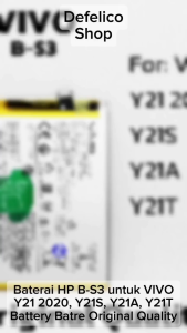 BATERAI HP VIVO Y21 2020 Y21S Y21A Y21T BS3 B-S3 B S3 BATRE BATRAI