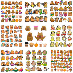 hot toys | 10-50Pcs Cute Capybara Series Shoe Charms For Slides Clog Sandals Shoes Decorations Accessories Buckle For Friend Party Gifts