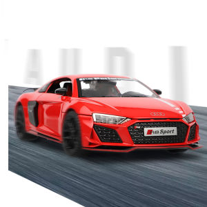 Audí R8V10 Car Model Toy Alloy Sound And Light Retro Reversible Collectible Static Diecast Car Model for Boys And Girls