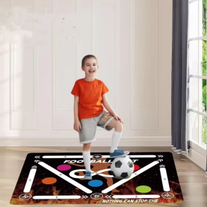 VIKAMA Football Practice Training Mat Portable Non Slip Rug For Indoor Gym Office Retro Home Decor Floor Carpet