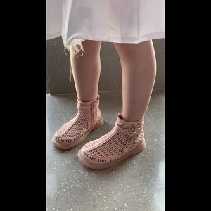 Bốt Bé Gái Giày Boot Cho Bé Bốt Lưới Mùa Hè Thoáng Chân Cho Bé Sành Điệu
