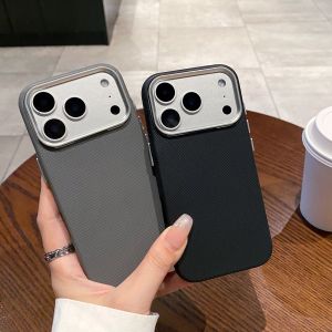 Luxury Matte Cloth Texture Soft TPU Phone Case For iPhone 17 Air 16 15 14 13 12 11 Pro Max Plus Slim Frosted Shockproof Cover