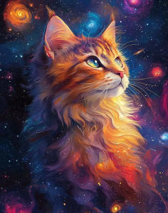 DIY Oil Painting By Numbers Kit Animals Cat Paint By Numbers Diy Numbers Painting Art On Canvas By Numbers