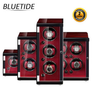 Watch Winder Box 1/2/3/4/6 slots lacquer watch box Automatic Watch shaker wooden Watch Organizer Display Box