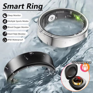 Men Women Smart Ring IP68 Waterproof Heart Rate Blood Oxygen Sleep Monitor For Android Phones Multiple Sports Modes Fitness Ring