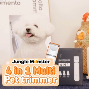 [Junglemonster] ชุดปัตตาเลี่ยนตัดขนสัตว์เลี้ยง 4 รูปแบบ (4 in 1 Shaver&Trimmer For Pet)