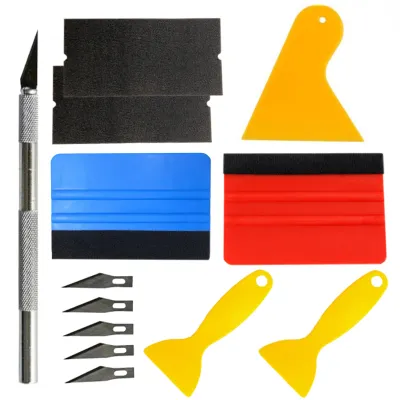 PWS Car Tools Wrap Film Sticker Wrapping Tool Vehicle Vinyl Wrap Window Tint Film Tool Kit Cutter Aid Tool Window Tinting