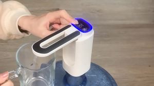 BF-C1197 Pompa Air Galon Elektrik Lipat 3 Tombol USB Charge Type C / Pompa Dispenser Flip Water Pump