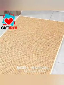 🔥SG STOCK🔥 Sisal Dirt Trapper Door Mat Non-Slip Washable Mat Dirt Resistant and Absorbent Mat