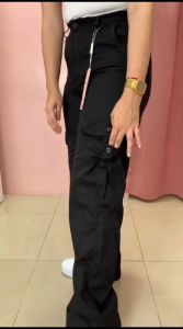 Celana Kulot Crgo wanita Drill