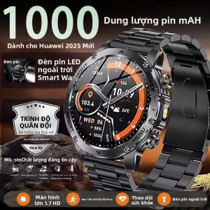 Đồng Hồ Thông Minh Quân Sự TREX 3 1000mAh GPS Màn Hình AMOLED Chống Nước 3ATM Thiết Bị Theo Dõi Thể Dục Với Đèn Pin LED Dành Cho Thể Thao Ngoài Trời