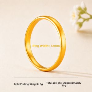 FANSIRUI | Solid Big Loach-Back Bracelet  Gold Plated Silver Antique Matte Finish