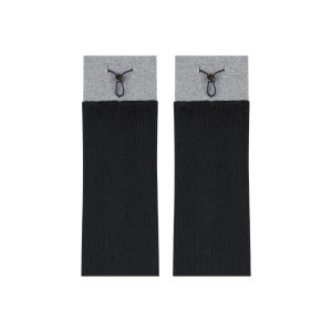 MeiYang Spicy Girl Knitted Sock Covers Color Block Adjustable Cozy Mid-Calf Socks for Women Warmth All Seasons Essential