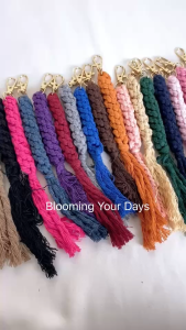 TERMURAH Gantungan TALI MACRAME gantungan kunci macrame keychain diy macrame gantungan tas bag keychain kado ulangtahun kado ultah hampers hadiah