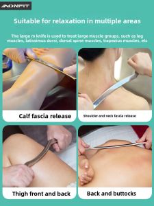 Professional Grade M Muscle Fascia Knife 316 Stainless Steel Sports Student Scraping Brush Recovery Neck Membrane Knife