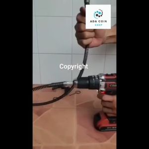 งูเหล็ก การใช้งูเหล็ก ท่อตัน แก้ท่อตัน การใช้ ส้วมตัน ขนาด 1ซม สำหรับท่อเกือบ ขนาด การใช้งาน รวดเร็ว