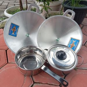 PAKET HEMAT Dapet 2 wajan UK 11-12 dan dapet panci mie dan sayur