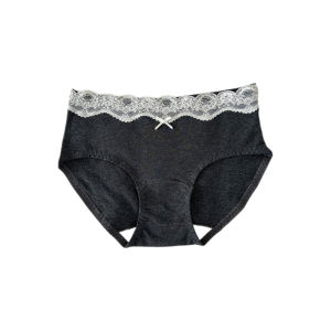 Zeyi Yipin Lace Briefs Womens High Elastic Antibacterial Cotton Underwear mid Waist Extended Crotch Triangle Panties