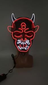 2021 New Halloween Party Carnival Chamber of Secrets Horror Scary Horn Three-Eye Devil Flash Luminous