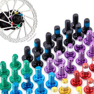 12 ชิ้น/เซ็ตจักรยานดิสก์เบรกโรเตอร์โบลต์ สแตนเลส MTB จักรยาน T25 Torx M5x10 มม.สกรูสำหรับจักรยานเสือภูเขาเบรค