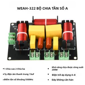 Mạch Lọc Loa 3 Chiều DIY 200W 5500Hz & 5300Hz Bộ Chia Tần Số Âm Thanh Nổi Hifi Cho Rạp Hát Tại Nhà