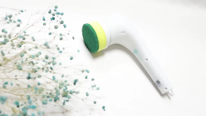 Electric Cleaning Brush Set with 5in1 Replaceable Heads Magic Scrubber for Kitchen Bathroom/Berus Pembersih Elektrik