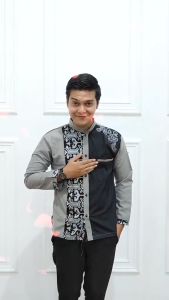 Baju Koko Lengan Panjang Pria Dewasa Kemeja Koko Bordir