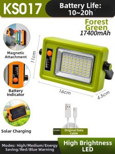 Solar Portable Lantern LED Magnetic Adsorption
