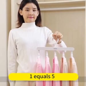 Hanger for Clothes 5-in-1 Clothes Hanger Organizer Non-slip Folding Drying Hanger (ECOCO by renemos)