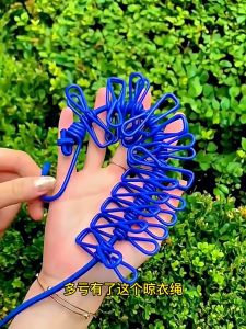 Retractable Clothesline With Clip Travelling Clothes Clip Outdoor Clothes Drying