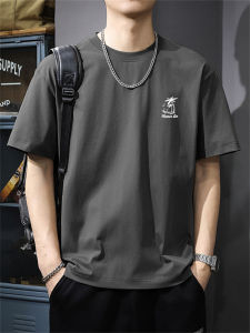 Áo Thun Nam Tay Ngắn Cotton Nguyên Chất Mùa Hè Cổ Tròn Thời Trang Thường Ngày Thoáng Khí in Họa Tiết Hoạt Hình