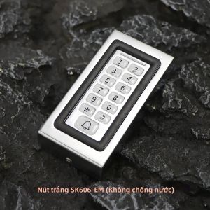 Bàn Phím Điều Khiển Truy Cập Độc Lập Ngoài Trời IP67 Đầu Đọc Thẻ RFID Kim Loại Chống Nước 125KHz/1356 MHz Để Bảo Mật DC 10-24V