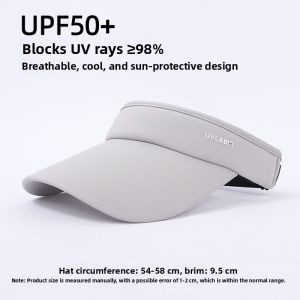 Mens Summer New Style Sun Protection Hat Breathable UV Protection Empty Top Outdoor Sports Fishing Cycling Duckbill Cap