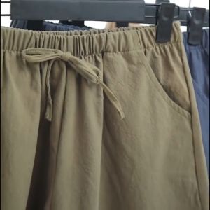 🔥品质 精选🔥◇☾☢  Casual shorts  休閒褲女 短裤 大码 胖MM 高腰 宽松 运动 五分裤 2023 显瘦百搭 阔腿 三分裤 外穿 棉麻短裤