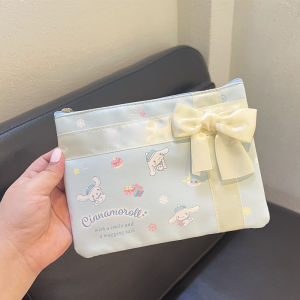 กระเป๋าเครื่องสำอางขนาดใหญ่พกพาได้พร้อมลายหมาสุนัขการ์ตูนน่ารัก กระเป๋าใส่ของแบบถือได้ กระเป๋าเครื่องสำอางสำหรับเด็กอายุ 6 ปีขึ้นไป