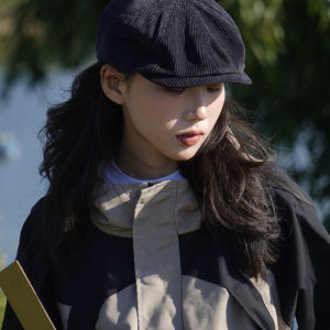 Japan fashion Retro Advance Hats Couple Hat Big Head Circumference Painter Brim Hat Newsboy Beret Summer Cap Duckbill Hat