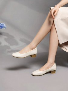 New Fall Square Toe Flats Comfortable Work Shoes