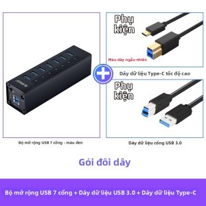 Orico | Nguồn Điện Công Nghiệp 4 Cổng USB 3.0 Hub Tốc Độ Cao