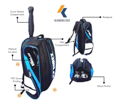 Tas Raket Badminton Thermoguard Murah l Ransel Bulu Tangkis Alumunium Turkish BONUS G.K SHUTTLECOCK