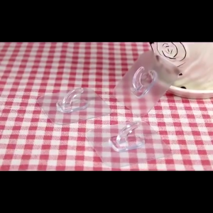 10pcs Adhesive Wall Hook Transparent Strong Adhesive Door Wall Hanger Hook Anti-Skid Waterproof Hook