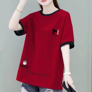 HUAXUNRAN | Loose Slimming T-shirt for Women 40+