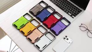 180 ° Flip Wallet Card Slot Hard PC+Soft TPU Shockproof Solid Color Phone Case For Google Pixel 9 9A Pro XL Bumper Back Cover