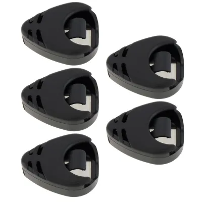 Black Plastic Stick on Guitar Pick Holder for Acoustic Ukulele / Guitar / Bass with Adhesive Back Convenient Picks Placement