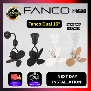 CHEAPEST INSTALL Fanco Dono 16 Inch DC Motor Corner Fan With Remote Control