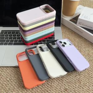Original Liquid Silicone Built-in Magnetic Phone Case For iPhone 18 17 Air 16 15 14 13 Pro Max Plus For Magsafe Shockproof Cover