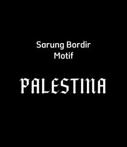 mall inline badgeKatsae - Sarung Bordir Motif AL-QUDS PALESTINA 100% Timbul Sarung Pria Dewasa Sarung Sholat Hitam