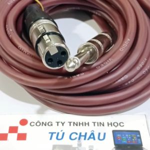 Dây Canon ra 6 Ly dài 5m / Chuẩn Canon Cái ra 6 Ly MONO (Dây micro Karaoke)